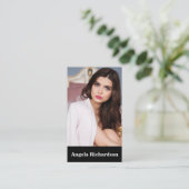 Actors and Models Modern Minimalist Business Card (Standing Front)