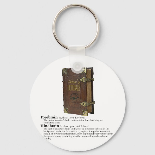 Actors' Dictionary - Brains Keychain (Front)