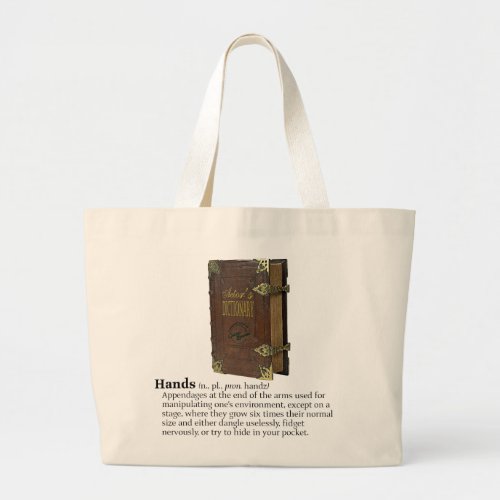 Actors Dictionary Hands Tote Bag