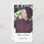 Actors Headshot Card (Front)