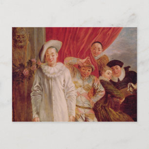 Actors of the Comedie Italienne Postcard