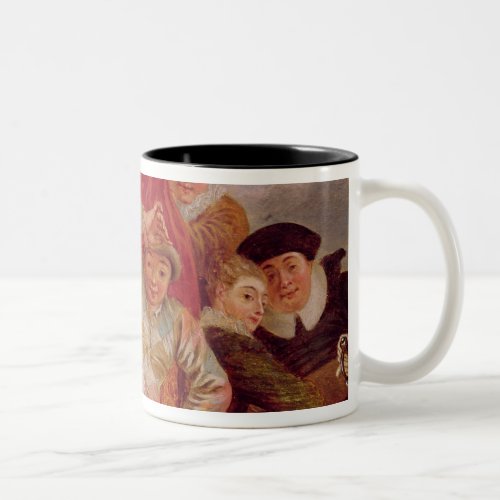 Actors of the Comedie Italienne Two_Tone Coffee Mug