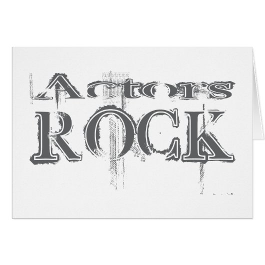 Actors Rock Cards (Front Horizontal)