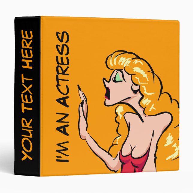 Actress 3 Ring Binder (Front/Spine)