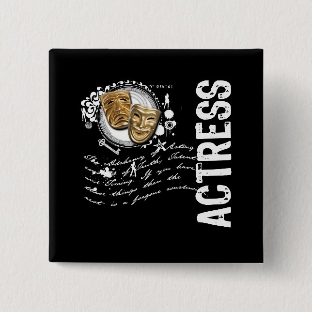 Actress Alchemy of Acting Button (Front)