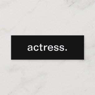 Actress Business Card