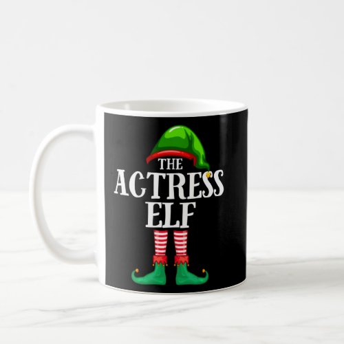 Actress Elf Matching Profession Christmas Party Pa Coffee Mug