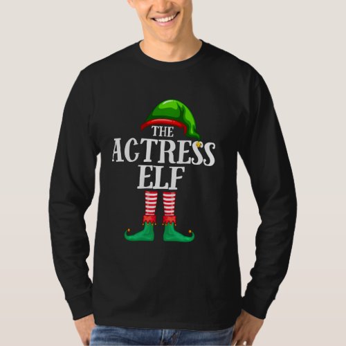 Actress Elf Matching Profession Christmas Party Pa T_Shirt