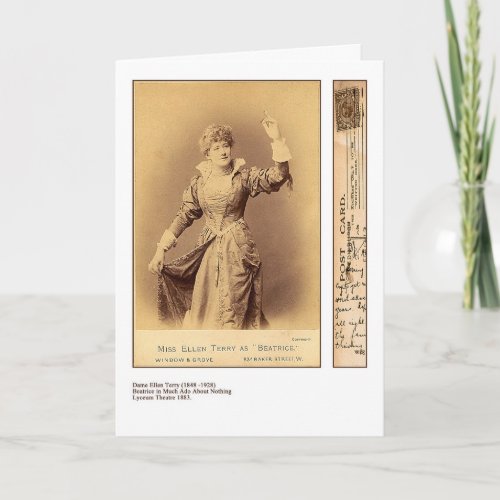 Actress Ellen Terry Greeting Card