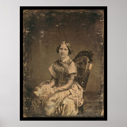 Actress Jenny Lind Daguerreotype 1848 Poster