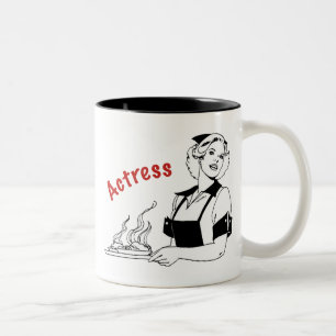 Actress/Waitress Two-Tone Coffee Mug