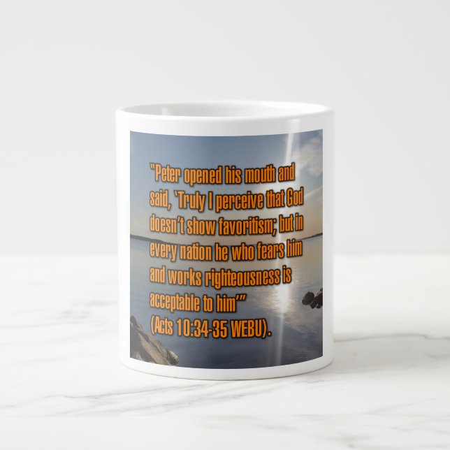 Acts 10:34-35 WEBU Mug (Front)