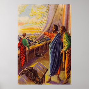 Acts 13:4-5 Sailing to Cyprus poster