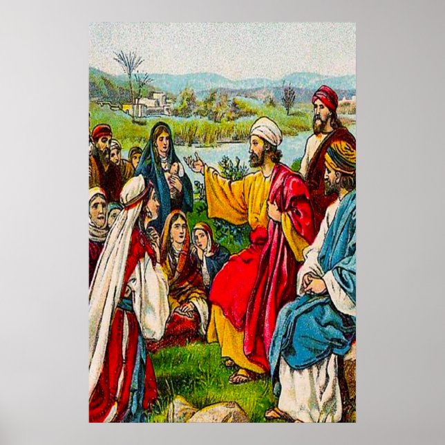 Acts 16:14-15 The Lord Opens Lydia's Heart poster (Front)
