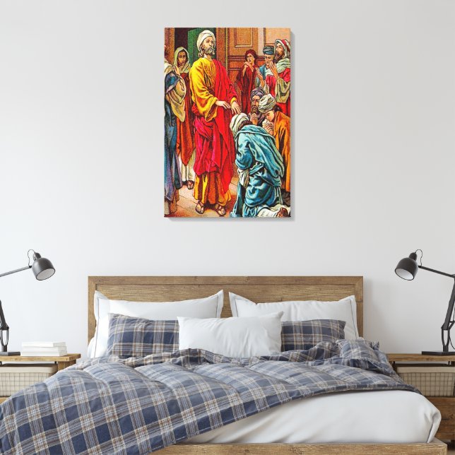 Acts 19:1-7 Receiving the Holy Spirit Canvas Print (Insitu(Bedroom))