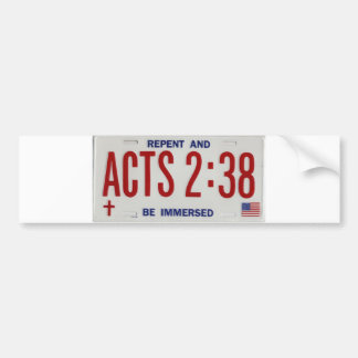 ACTS_2_38_license_plate02 Bumper Sticker