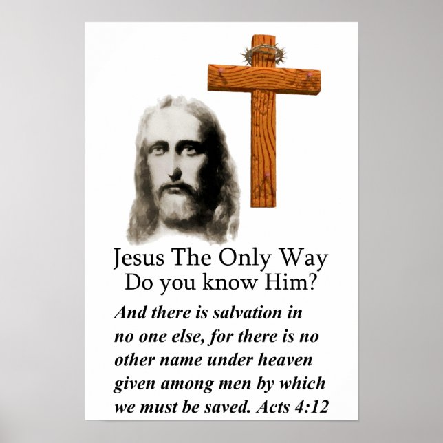 Acts 4:12 poster (Front)