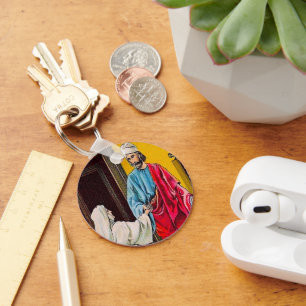 Acts 9:36-43 Tabitha Is Brought Back to Life Keychain