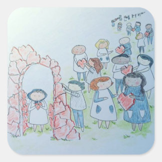 Acts of Kindness Square Sticker