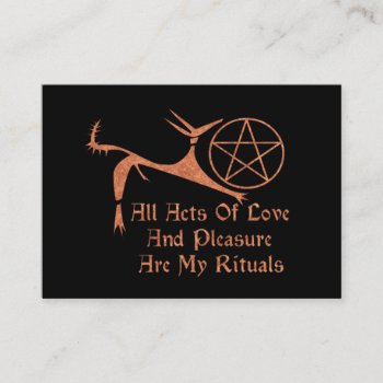 Acts Of Love And Pleasure Business Card by orsobear at Zazzle