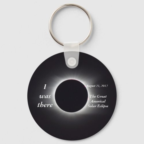 Actual 2017 Solar Eclipse Image Keychain