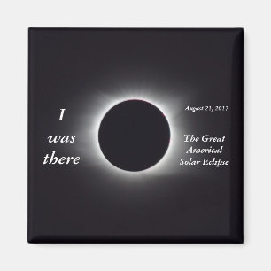 Actual 2017 Solar Eclipse Image Magnet