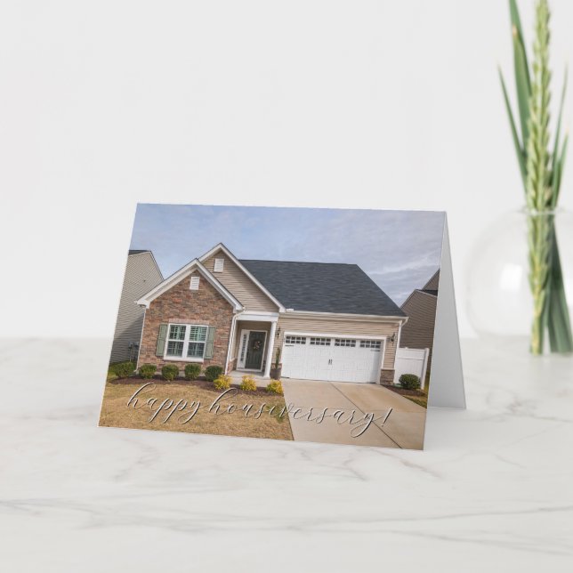 Actual Photo Happy Housiversary Realtor Card (Front)