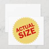 Actual Size (Front/Back)