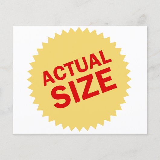 Actual Size (Front)