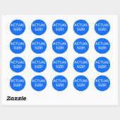 Actual Size Classic Round Sticker (Sheet)