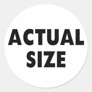 Actual Size Classic Round Sticker