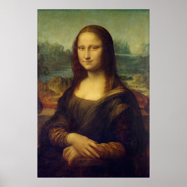Actual Size of Mona Lisa painting original Poster (Front)