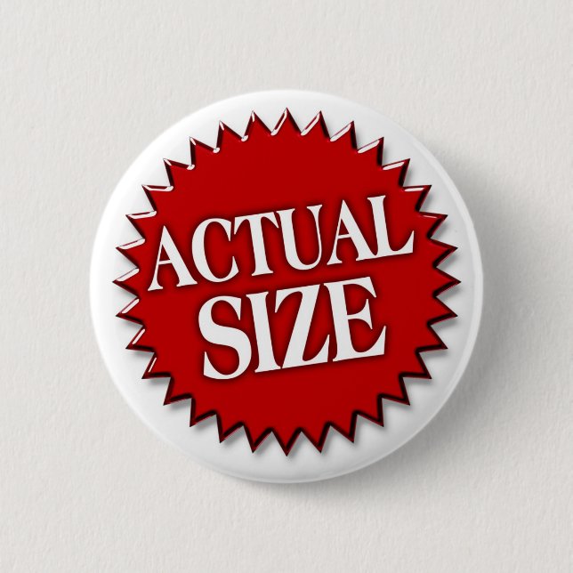 Actual Size Pinback Button (Front)
