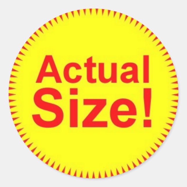 Actual Size Stickers (Front)