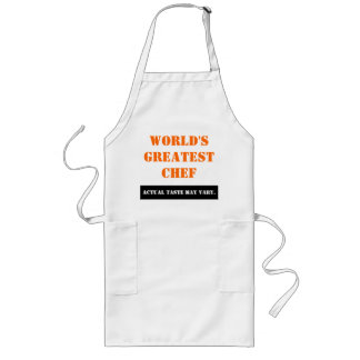 Actual Taste May Vary Long Apron