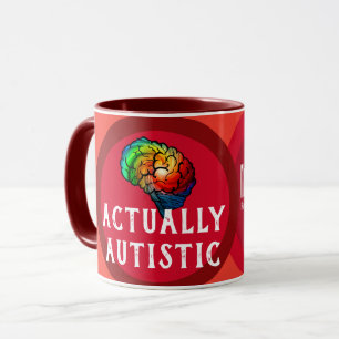 Actually Autistic Neurodivergent Rebel Coffee Mug