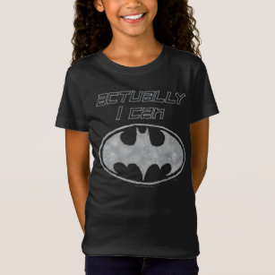 "Actually I Can" Batman Logo T-Shirt