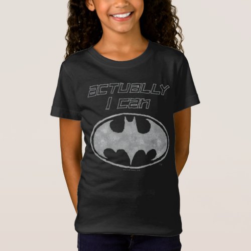 Actually I Can Batman Logo T_Shirt