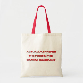 Actually, I Prefer The Food In The Gamma Quadrant Tote Bag
