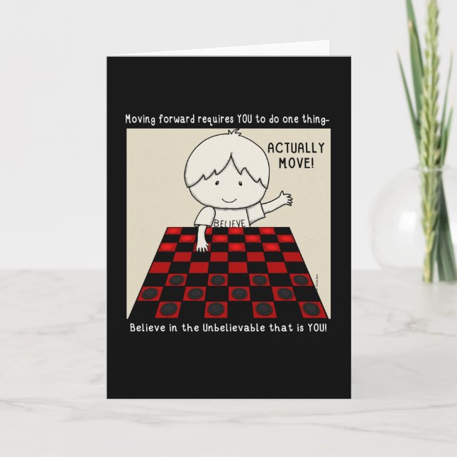 Actually Move Letterpress Thank You Card (Front)
