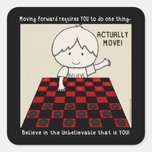 Actually Move Square Sticker