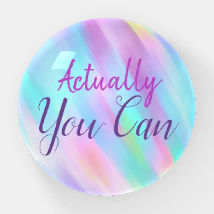 Actually You Can Motivational Quote Gift Paperweight