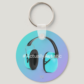 '#ActuallyAutistic' Autism / Neurodiversity Keychain