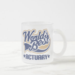 Actuary Gift Frosted Glass Coffee Mug