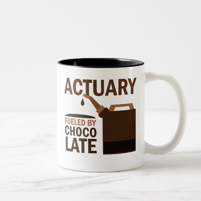 Actuary Gift (Funny) Two-Tone Coffee Mug (Right)