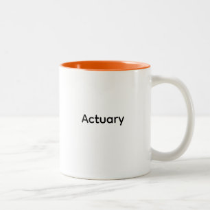 Actuary, mathematics, finance, insurance, gifts Two-Tone coffee mug