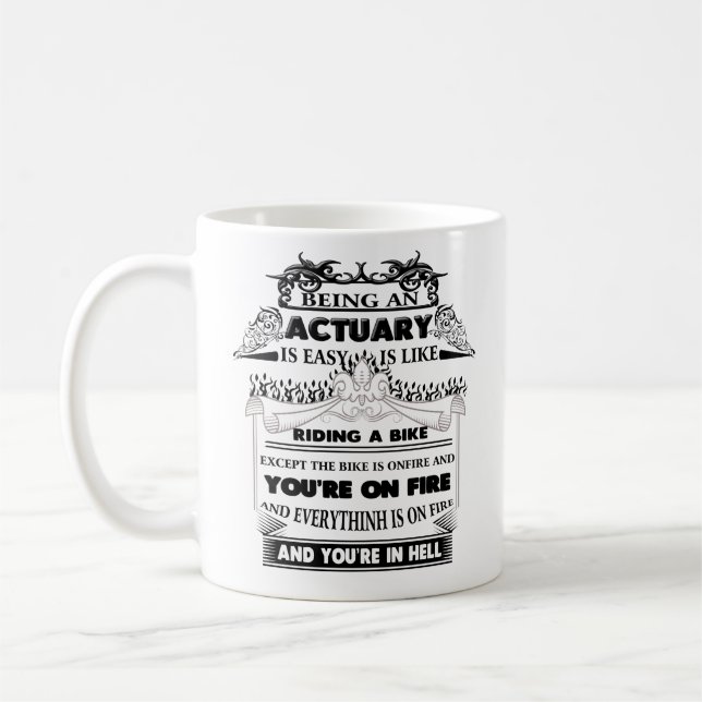 Actuary Mug, Actuary Coffee Mug, Mugs for Actuary (Left)