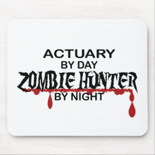Actuary Zombie Hunter by Night Mouse Pad