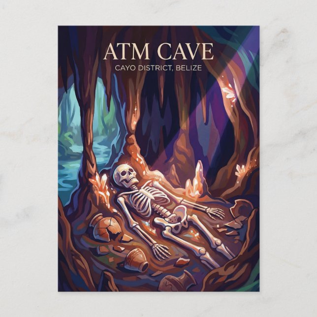 Actun Tunichil Muknal (ATM Cave) Belize Postcard (Front)