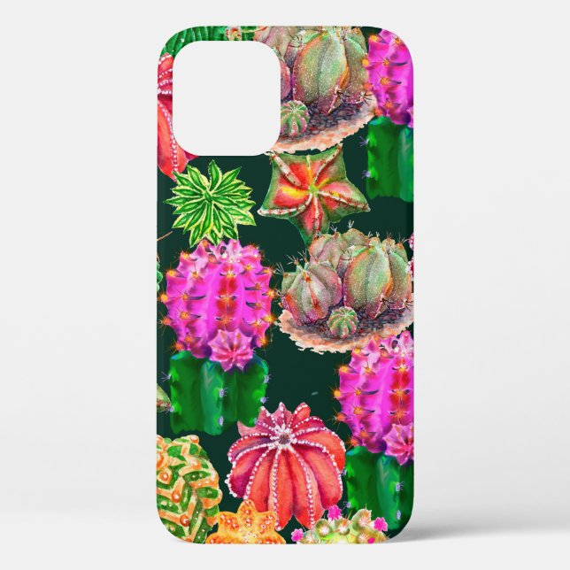?actus seamless floral pattern background, wallpap Case-Mate iPhone case (Back)